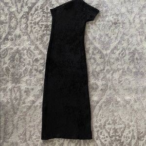 Helmut Lang Black Asymmetric Dress
